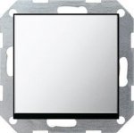 Gira S-55 Хром Выключатель 1- клавишный с самовозвратом (G126605)