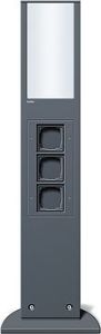 Gira Антрацит Энергетическая стойка с 3-мя гнездами и световым элементом 769 мм (G134928)