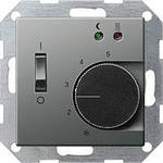 Gira S 55 Алюминий Накладка для регулятора температуры пола (G149226)