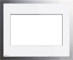 Gira KNX Белое стекло/алюминий Рамка декоративнаы для панели Control 9 (G208012)