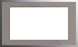 Gira KNX Дымчатое стекло умбра/алюминий Рамка для Control 19 (G2090122)