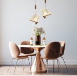 Подвесной светодиодный светильник Gerhort G21018/1GD+WT