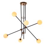 Люстра в стиле модерн G21028/6BK WT Gerhort