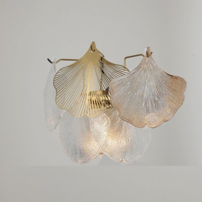 Бра хрустальное G21150/1wBRS CL+AMB+GD Gerhort