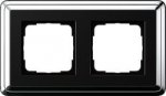 Gira ClassiX Хром/Черный Рамка 2-ая (G212642)