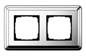Gira ClassiX Хром/Кремовый Рамка 2-ая (G212643)