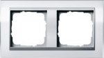 Gira EV CL Бел/Алюминий Рамка 2-ая (G212726)