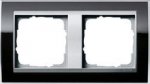 Gira EV CL Черный/Алюминий Рамка 2-ая (G212736)