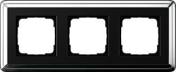 Gira ClassiX Хром/Черный Рамка 3-ая (G213642)