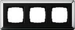 Gira ClassiX Хром/Черный Рамка 3-ая (G213642)