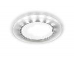 Светильник точечный Ambrella G214 CH/WH хром/матовый GX53+3W(LED WHITE) GX53 SPOT