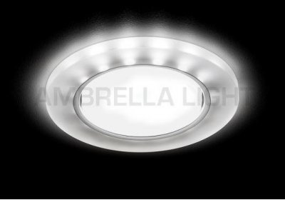 Светильник точечный Ambrella G214 CH/WH хром/матовый GX53+3W(LED WHITE) GX53 SPOT