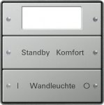 Gira KNX E22 Сталь Комплект клавиш Plus, гравировка (2 шт. ) (G2142212)