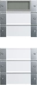 Gira Instabus S-55 Алюминий Комплект клавиш 5 шт(2+3) с дисплеем к сенс.выкл.3 Plus,5кл(2+3),514500 (G214526)