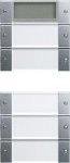 Gira Instabus S-55 Алюминий Комплект клавиш 5 шт(2+3) с дисплеем к сенс.выкл.3 Plus,5кл(2+3),514500 (G214526)