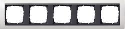 Gira EV Глянцевый Бел/антрацит Рамка 5-ая (G215808)