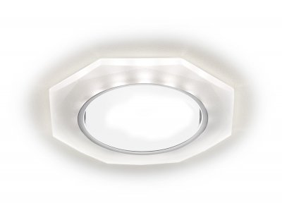 Светильник точечный Ambrella G216 CH/WH хром/матовый GX53+3W(LED WHITE) GX53 SPOT