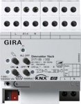 Gira KNX Светорегулятор универсальный 1-канальный 20-500 ВА DIN-рейка (G217100)