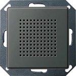 Gira E22 Сталь Дополнительный динамик для радиоприемника скрытого монтажа с функцией RDS (G228220)