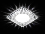 Светильник точечный Ambrella G231 CL/CH хром/прозрачный GX53+3W(LED WHITE) GX53 SPOT