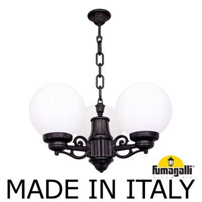 Подвесной уличный светильник FUMAGALLI SICHEM/G250 3L. G25.120.S30.AYE27 Подвесной уличный светильник FUMAGALLI SICHEM/G250 3L. G25.120.S30.AYE27
