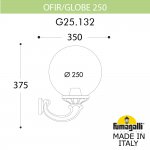 Светильник уличный настенный FUMAGALLI OFIR/G250 G25.132.000.BXE27