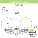 Светильник уличный настенный FUMAGALLI PORPORA/G250 G25.141.000.AZE27