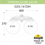 Светильник уличный настенный FUMAGALLI PORPORA/G250 G25.141.000.WXE27DN
