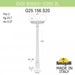 Садово-парковый фонарь FUMAGALLI GIGI BISSO/G250 2L G25.156.S20.AXE27