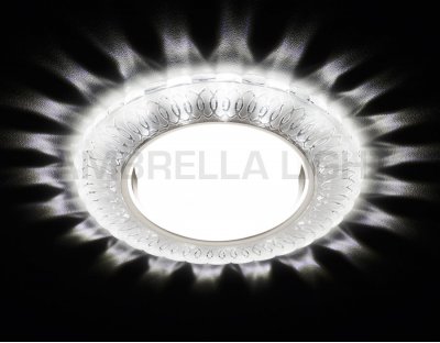 Светильник точечный Ambrella G252 WH/CH/WH матовый/хром GX53+3W(LED WHITE) GX53 SPOT