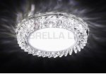 Светильник точечный Ambrella G255 CH хром/прозрачный хрусталь GX53+3W(LED WHITE) GX53 SPOT