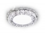 Светильник точечный Ambrella G255 CH хром/прозрачный хрусталь GX53+3W(LED WHITE) GX53 SPOT