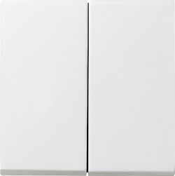 Gira S-55 Бел глянц Клавиши 2-е с комплектом уплотн.IP44 для клавишн.и кнопоч.выкл. (G26603)