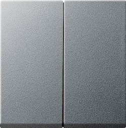 Gira S 55 Алюминий Клавиши 2-е с комплектом уплотн.IP44 для клавишн. и кноп.выкл. (G26626)