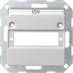 Gira S-55 Бел глянц Накладка для штепсельных разъемов D-subminiature (G27803)