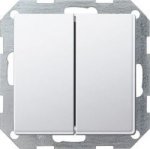 Gira E22 Бел Кл вык самовоз верт Переключ\Переключ (G2861201)