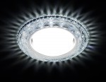 Светильник точечный Ambrella G288 CH хром/прозрачный GX53+3W(LED WHITE) GX53 SPOT