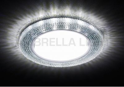 Светильник точечный Ambrella G290 CH хром/прозрачный GX53+3W(LED WHITE) GX53 SPOT
