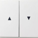 Gira F100 Бел глянц Клавиша для жалюзи 2-ая со стрелками (G294112)