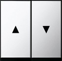 Gira S-55 Хром Клавиша 2-ая жалюзийная (G294605)