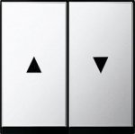 Gira S-55 Хром Клавиша 2-ая жалюзийная (G294605)