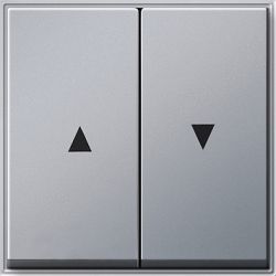 Gira TX-44 Алюминий Клавиша 2-ая для жалюзи со стрелками (G29465)