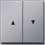 Gira TX-44 Алюминий Клавиша 2-ая для жалюзи со стрелками (G29465)