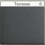 Gira S-55 Антрацит Клавиша 1-ая с полем для надписи (G29928)