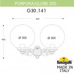 Светильник уличный настенный FUMAGALLI PORPORA/G300 G30.141.000.BXE27