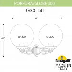 Светильник уличный настенный FUMAGALLI PORPORA/G300 G30.141.000.BYE27