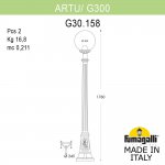 Садово-парковый фонарь FUMAGALLI ARTU/G300 G30.158.000.BZE27