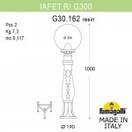 Садовый светильник-столбик FUMAGALLI IAFAET.R/G300 G30.162.000.AXE27