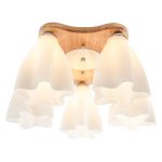 Люстра потолочная с деревом G31022/5WOOD WT Gerhort