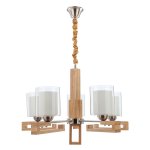 Подвесная люстра G31025/5WOOD WT+CL Gerhort